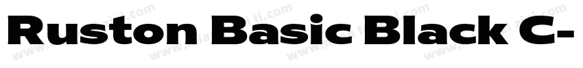 Ruston Basic Black C字体转换